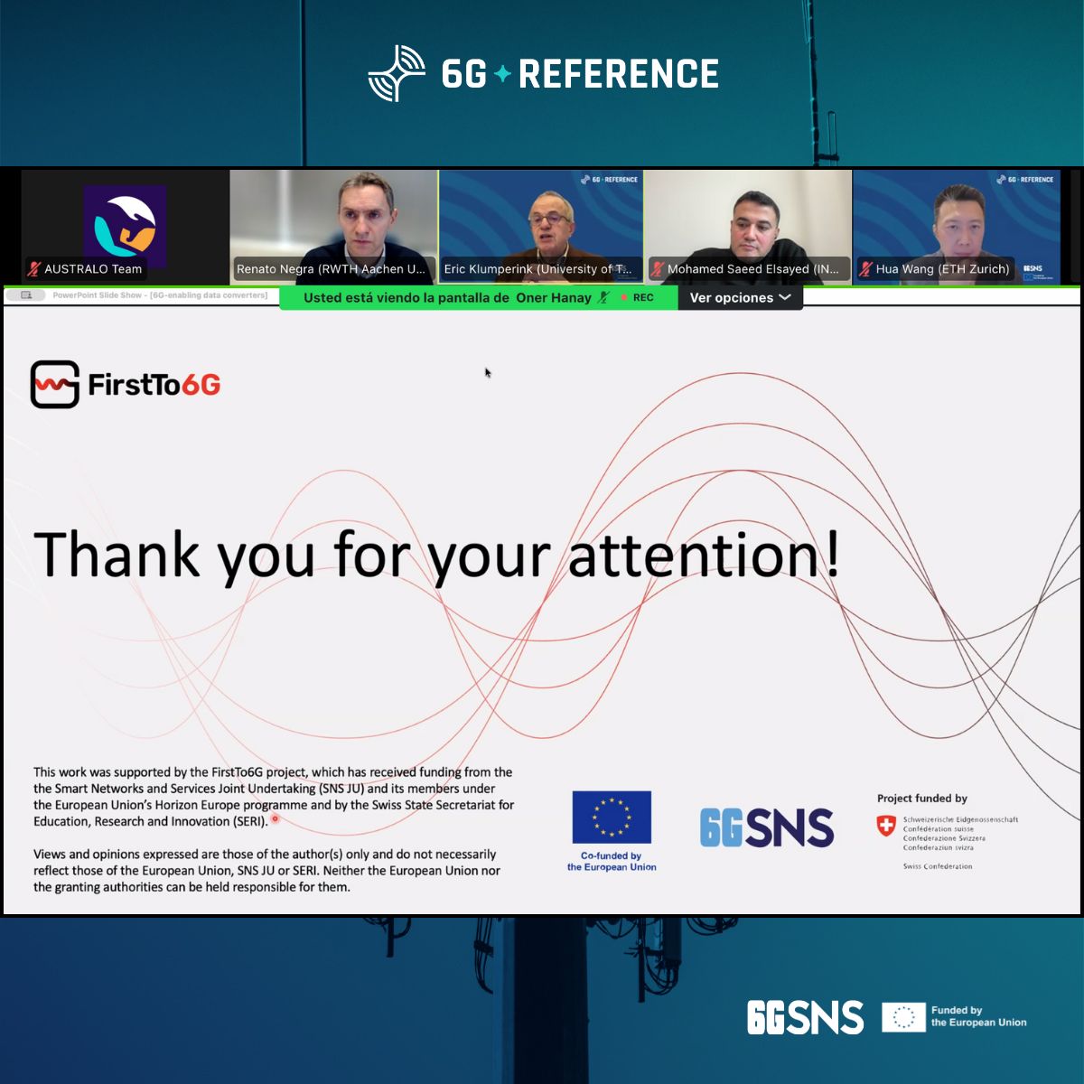 FirstTo6G and 6G-REFERENCE webinar